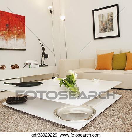 Interiors of a living room View Large Photo Image Stock Photo - Interiors of a living room. Fotosearch