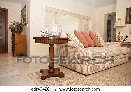Interiors of a living room View Large Photo Image Stock Photo - Interiors of a living room. Fotosearch
