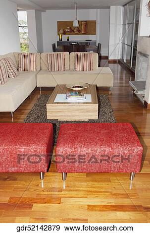 Interiors of a living room View Large Photo Image Stock Photo - Interiors of a living room. Fotosearch