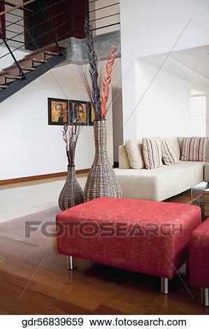 Interiors of a living room View Large Photo Image Stock Photo - Interiors of a living room. Fotosearch