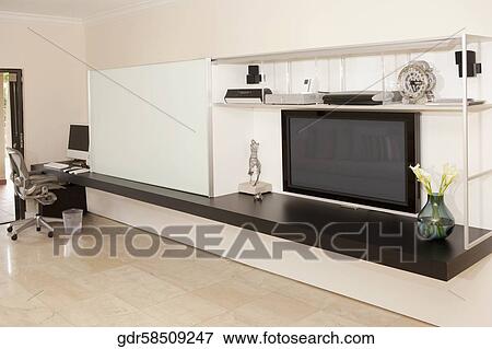 Interiors of a living room View Large Photo Image Stock Photo - Interiors of a living room. Fotosearch