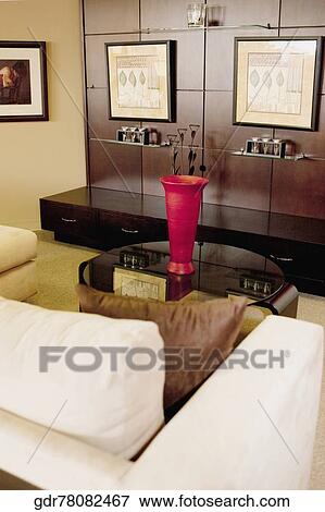 Interiors of a living room View Large Photo Image Stock Photo - Interiors of a living room. Fotosearch
