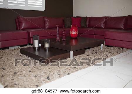 Interiors of a living room View Large Photo Image Stock Photo - Interiors of a living room. Fotosearch