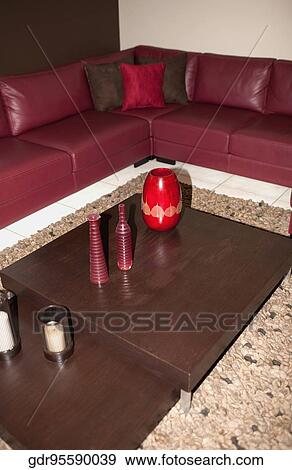Interiors of a living room View Large Photo Image Stock Photo - Interiors of a living room. Fotosearch