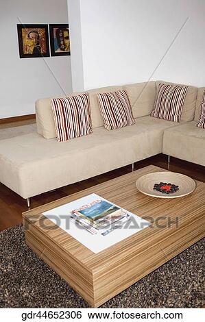 Interiors of a living room View Large Photo Image Stock Photograph - Interiors of a living room. Fotosearch