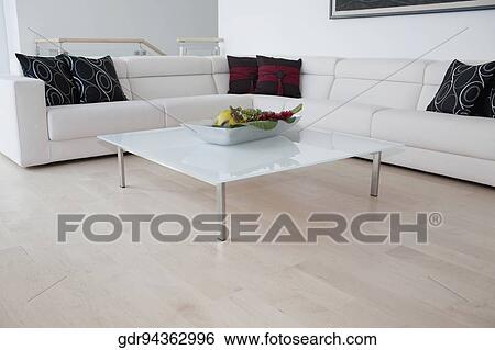 Interiors of a living room View Large Photo Image Stock Photograph - Interiors of a living room. Fotosearch