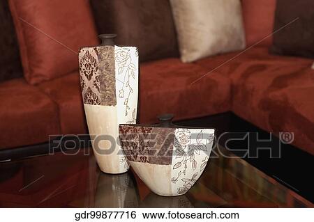 Interiors of a living room View Large Photo Image Stock Photograph - Interiors of a living room. Fotosearch