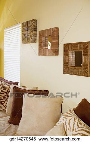 Interiors of a living room View Large Photo Image Stock Photography - Interiors of a living room. Fotosearch