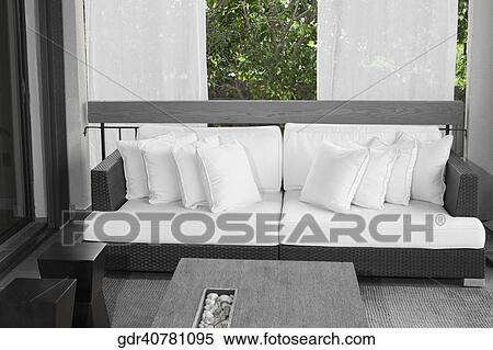 Stock Photography - Interiors of a living room. Fotosearch