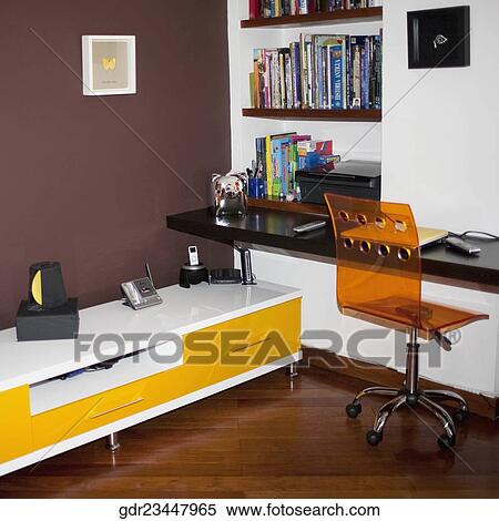 Interiors of a study room View Large Photo Image Stock Photography - Interiors of a study room. Fotosearch