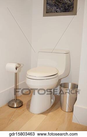 Stock Image - Interiors of a toilet. Fotosearch