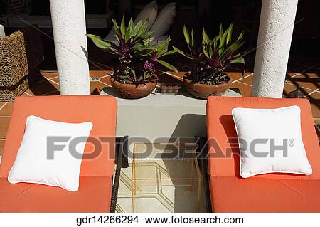 Lounge chairs in a house View Large Photo Image Picture - Lounge chairs in a house. Fotosearch