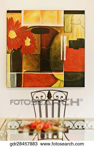Paintings mounted on a wall View Large Photo Image Stock Image - Paintings mounted on a wall. Fotosearch