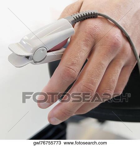 Patient's thumb with pulse oxymeter View Large Photo Image Stock Image - Patient's thumb with pulse oxymeter. Fotosearch