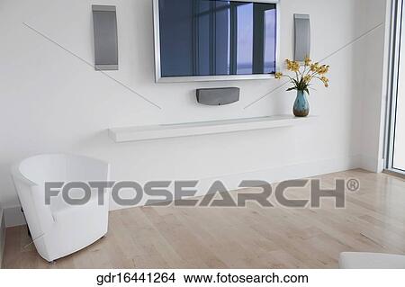 Plasma television in a room View Large Photo Image Picture - Plasma television in a room. Fotosearch