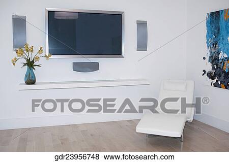 Plasma television in a room View Large Photo Image Stock Photo - Plasma television in a room. Fotosearch