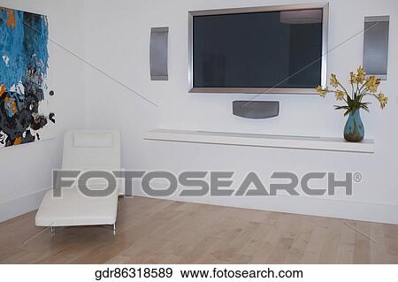 Plasma television in a room View Large Photo Image Stock Photo - Plasma television in a room. Fotosearch
