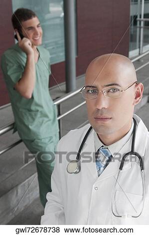 Portrait of a doctor View Large Photo Image Stock Photo - Portrait of a doctor. Fotosearch