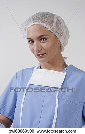 Portrait of a female nurse View Large Photo Image Stock Photo - Portrait of a female nurse. Fotosearch