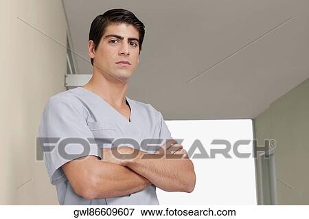 Portrait of a surgeon View Large Photo Image Stock Photo - Portrait of a surgeon. Fotosearch