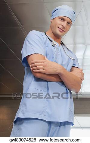 Portrait of a surgeon View Large Photo Image Stock Photo - Portrait of a surgeon. Fotosearch