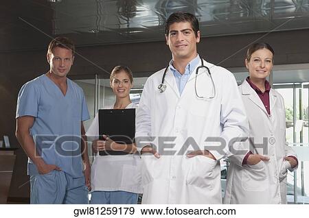 Portrait of doctors and nurses View Large Photo Image Stock Photo - Portrait of doctors and nurses. Fotosearch