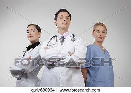 Portrait of doctors View Large Photo Image Stock Image - Portrait of doctors. Fotosearch