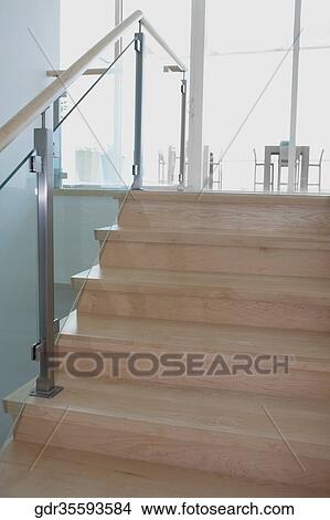 Staircase in a house View Large Photo Image Picture - Staircase in a house. Fotosearch