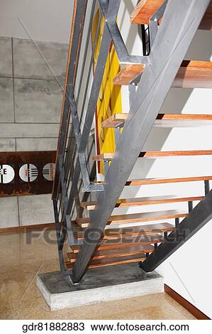 Staircase in a house View Large Photo Image Stock Image - Staircase in a house. Fotosearch