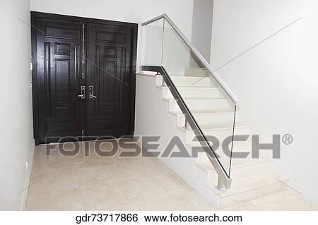 Stock Photograph - Staircase of a house. Fotosearch
