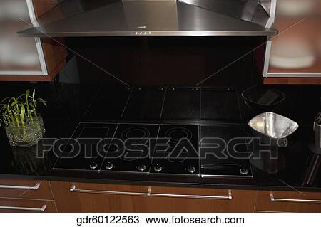 Stock Image - Stove in the kitchen. Fotosearch
