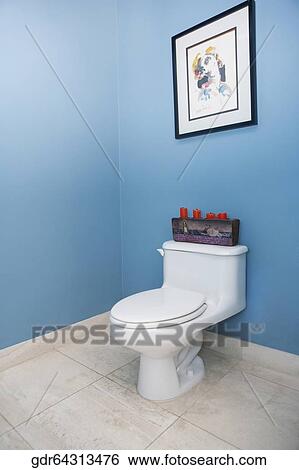 Stock Photograph - Toilet bowl in a toilet. Fotosearch