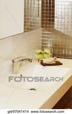 Picture - Toiletries in the bathroom. Fotosearch