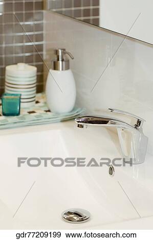 Toiletries in the bathroom View Large Photo Image Stock Photo - Toiletries in the bathroom. Fotosearch