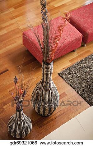 Vase in a living room View Large Photo Image Stock Photograph - Vase in a living room. Fotosearch
