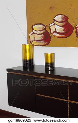 Stock Photography - Vase on a dresser. Fotosearch