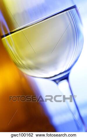 Stock Image - Close-up of a glass of wine. Fotosearch