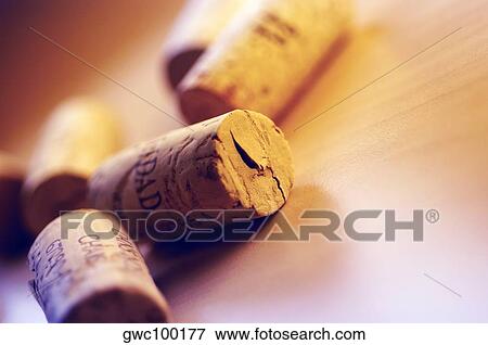 Stock Photo - Close-up of corks. Fotosearch