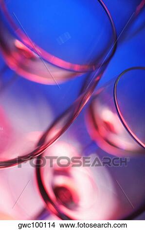 Picture - Close-up of four wineglasses. Fotosearch