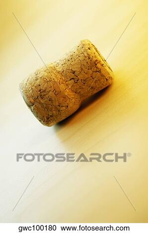 Stock Image - High angle view of a cork. Fotosearch