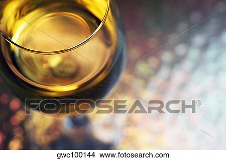 Picture - High angle view of a glass of wine. Fotosearch