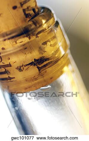 Close-up of a cork in a bottle View Large Photo Image Stock Photo - Close-up of a cork in a bottle. Fotosearch