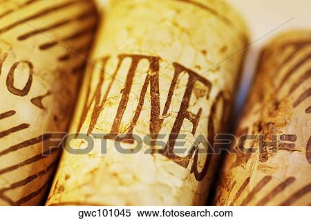 Stock Photography - Close-up of three corks. Fotosearch