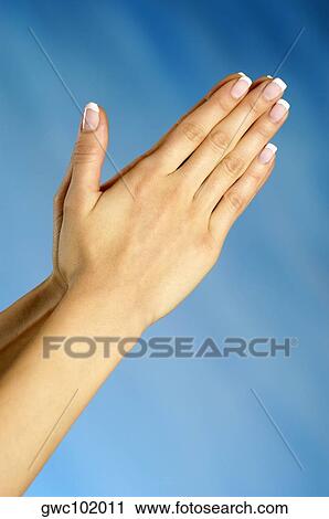 Stock Image - Close-up of a woman's hands. Fotosearch