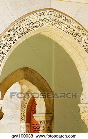 Arched corridor of a museum, Government Central Museum, Jaipur, Rajasthan, India View Large Photo Image Stock Photo - Arched corridor of a museum, Government Central Museum, Jaipur, Rajasthan, India. Fotosearch