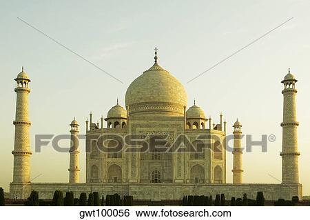 Stock Photograph - Facade of a monument, Taj Mahal, Agra, Uttar Pradesh, India. Fotosearch