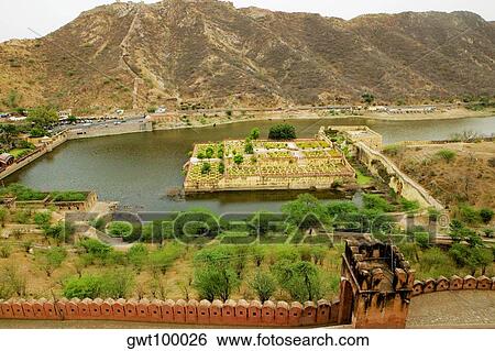 High angle view of a building seen from a fort, Amber Fort, Jaipur, Rajasthan, India View Large Photo Image Stock Photograph - High angle view of a building seen from a fort, Amber Fort, Jaipur, Rajasthan, India. Fotosearch