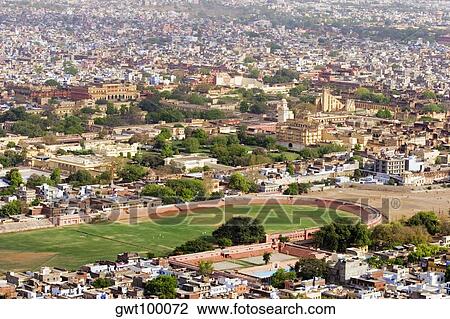 High angle view of a city, Nahargarh Fort, Jaipur, Rajasthan, India View Large Photo Image Stock Image - High angle view of a city, Nahargarh Fort, Jaipur, Rajasthan, India. Fotosearch