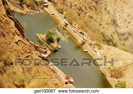 High angle view of a river, Jaigarh Fort, Jaipur, Rajasthan, India View Large Photo Image Stock Photo - High angle view of a river, Jaigarh Fort, Jaipur, Rajasthan, India. Fotosearch
