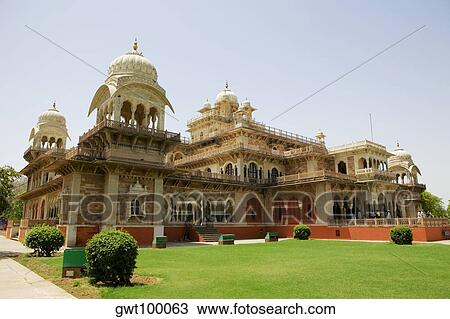 Low angle view of a museum, Government Central Museum, Jaipur, Rajasthan, India View Large Photo Image Stock Image - Low angle view of a museum, Government Central Museum, Jaipur, Rajasthan, India. Fotosearch
